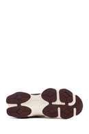 Kadın Bordo Bağcıklı Kalın Tabanlı Sneaker | Derimod