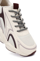 Kadın Bordo Bağcıklı Kalın Tabanlı Sneaker | Derimod