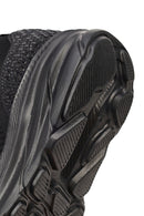 Derimod Zero Kadın Siyah Bağcıklı Kalın Tabanlı Kumaş Sneaker | Derimod