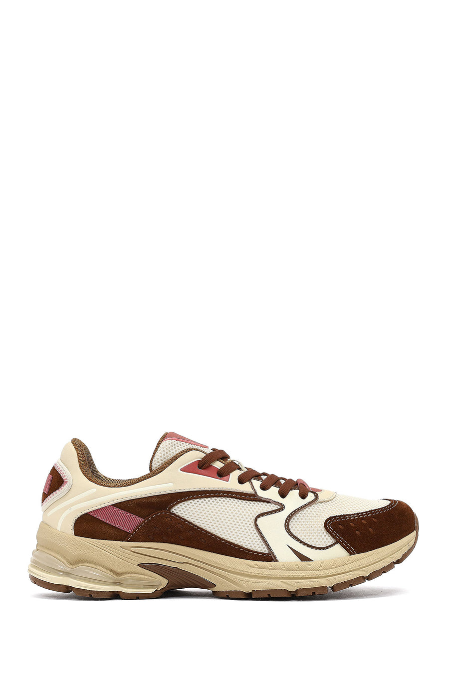 Derimod Studio Women's Beige Lace-Up Thick-Soled Sneaker 25AFD435014 | Derimod