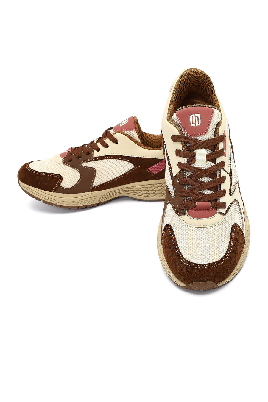 Derimod Studio Women's Beige Lace-Up Thick-Soled Sneaker