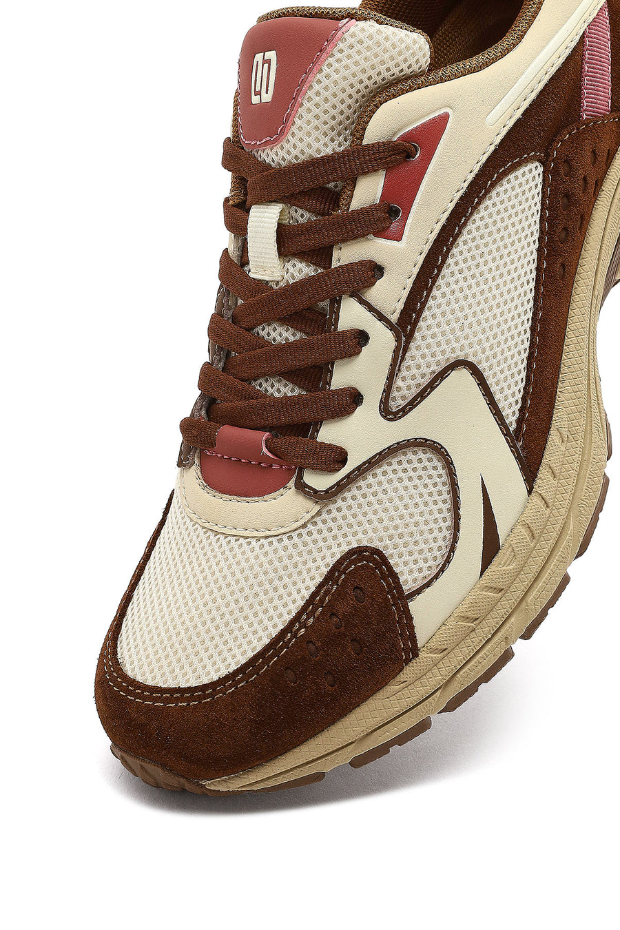 Derimod Studio Women's Beige Lace-Up Thick-Soled Sneaker