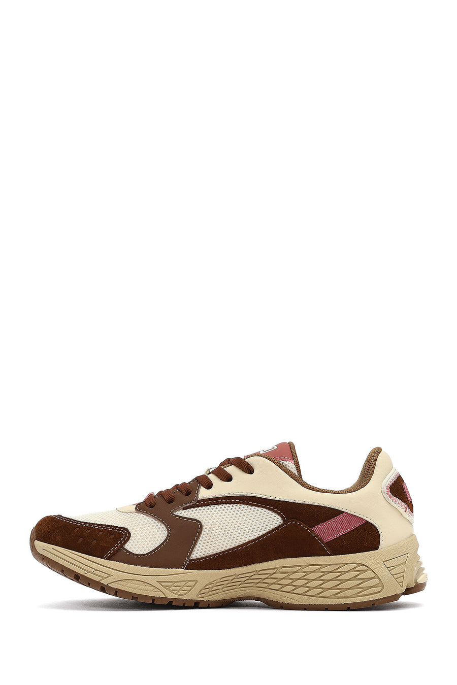 Derimod Studio Women's Beige Lace-Up Thick-Soled Sneaker