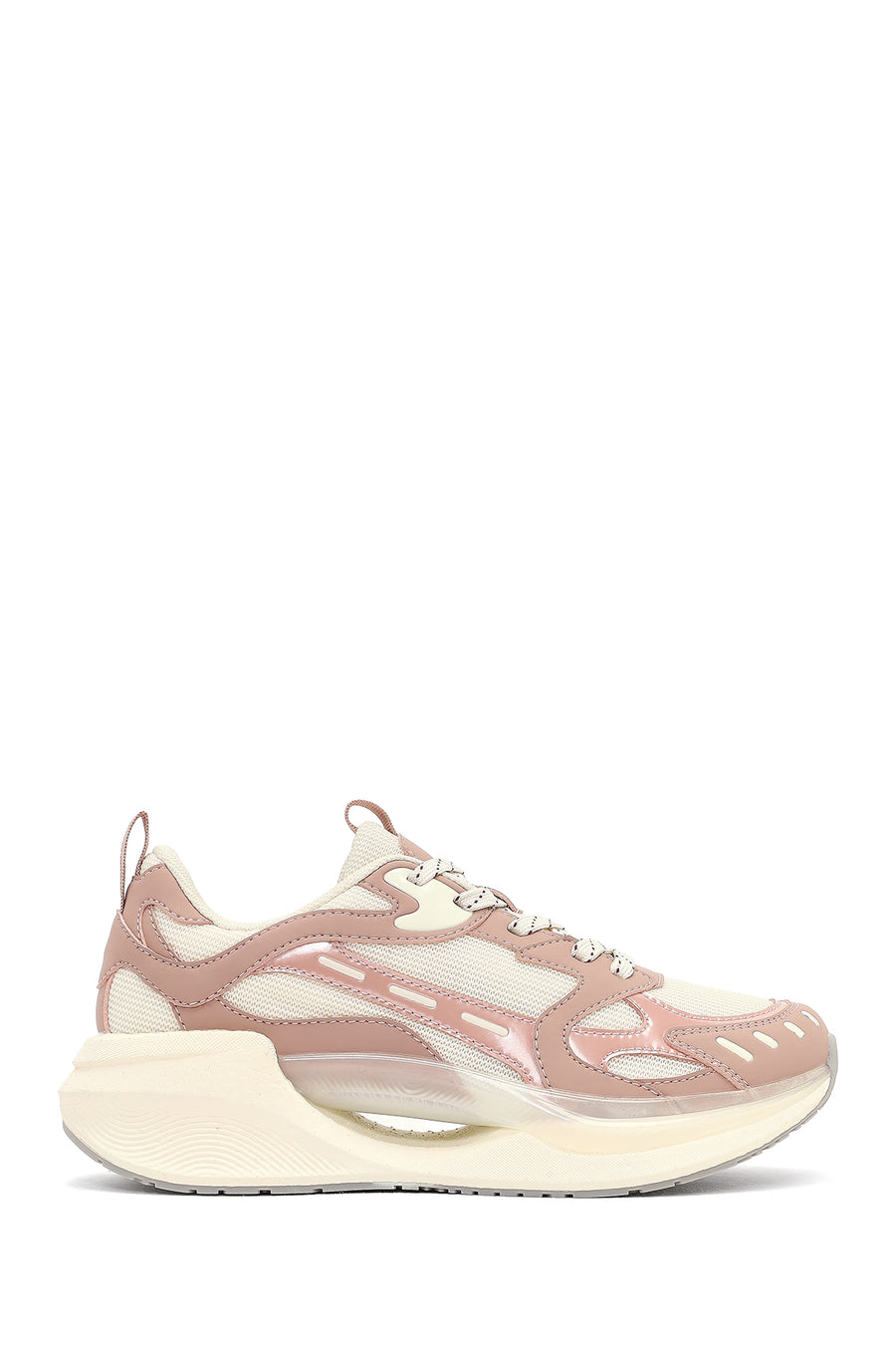 Derimod Studio Women's Beige Lace-Up Thick-Soled Sneaker 25AFD435114 | Derimod