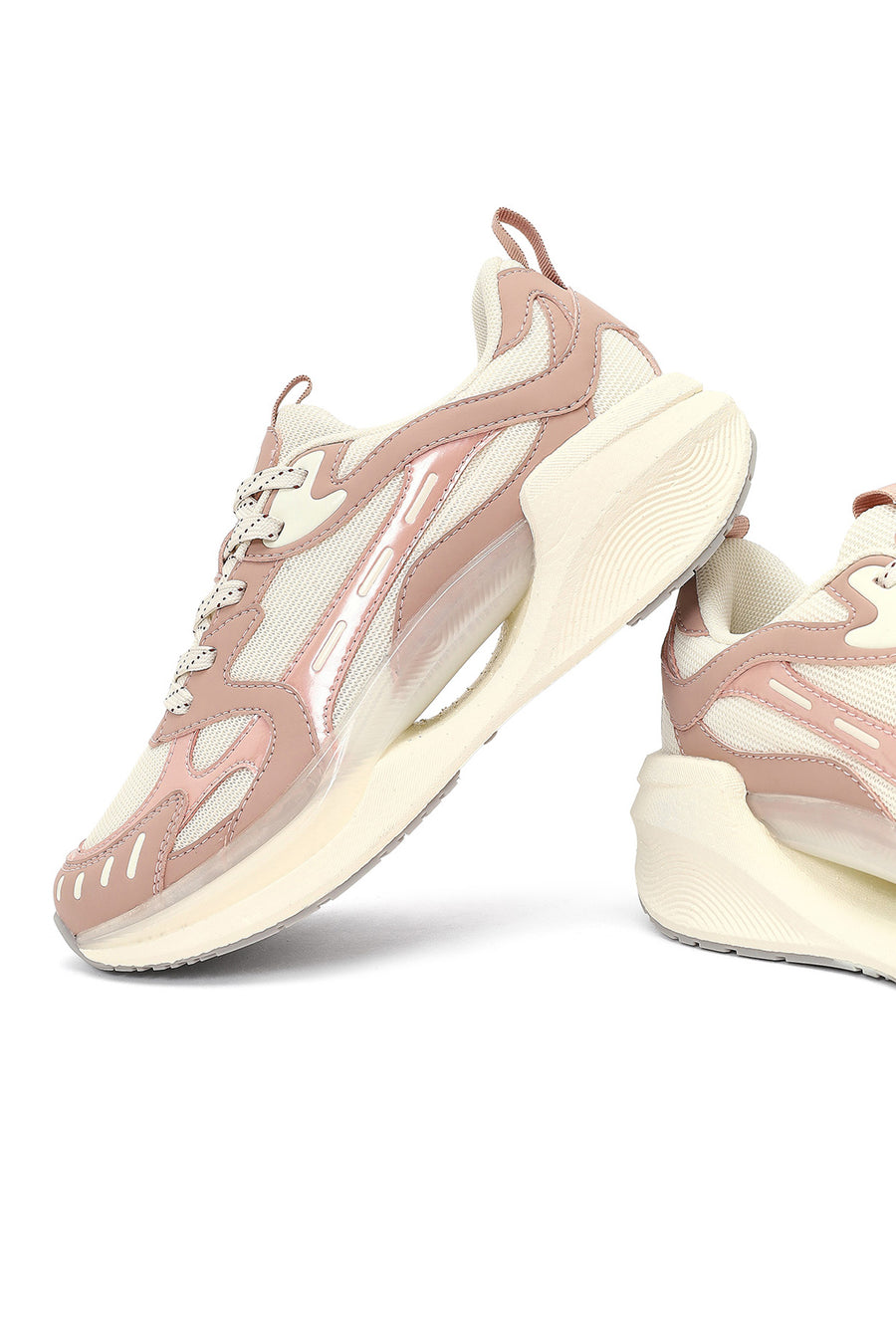 Derimod Studio Women's Beige Lace-Up Thick-Soled Sneaker