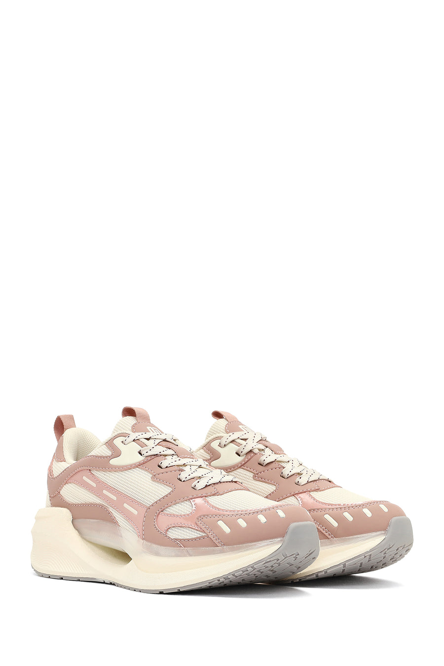 Derimod Studio Women's Beige Lace-Up Thick-Soled Sneaker
