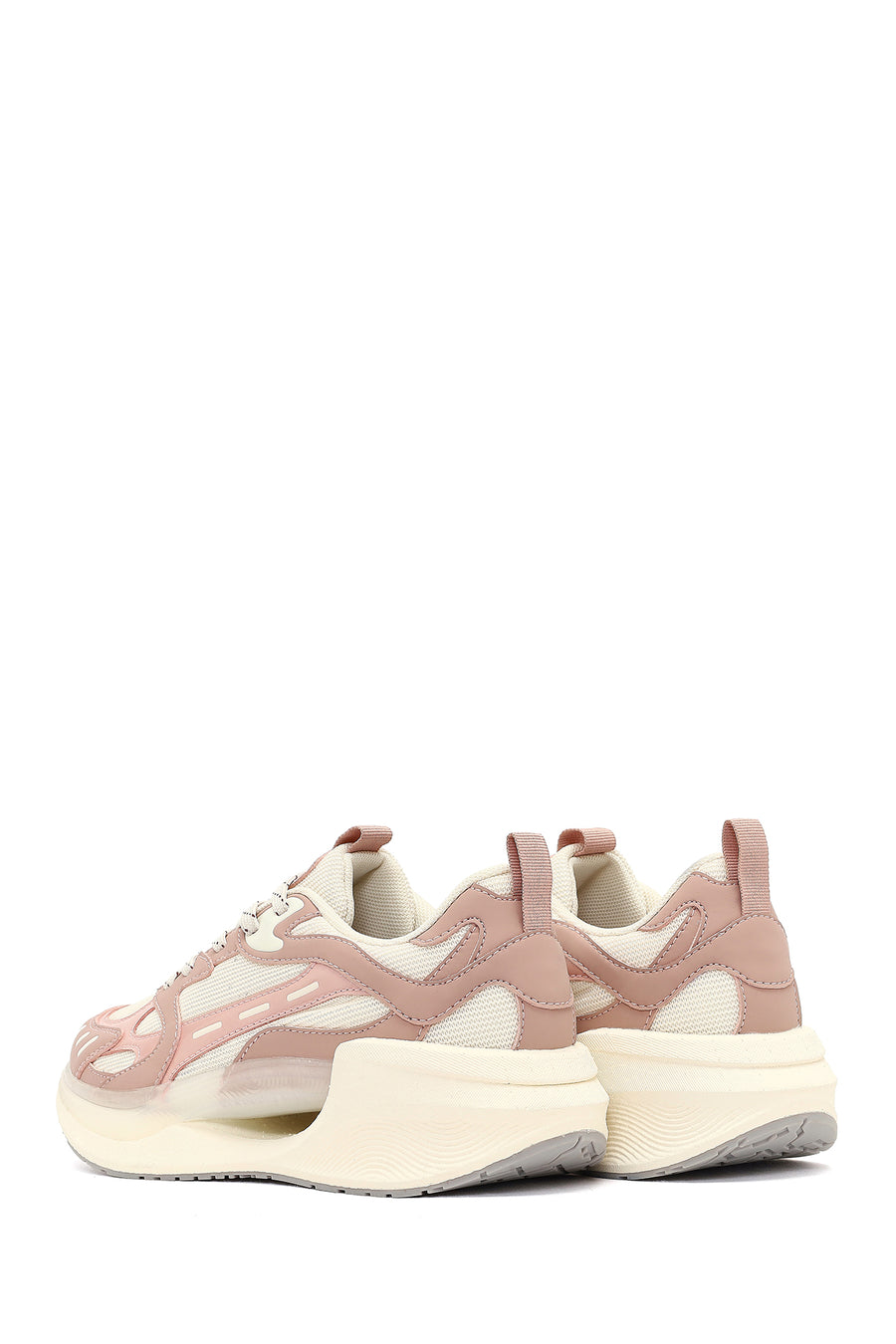 Derimod Studio Women's Beige Lace-Up Thick-Soled Sneaker