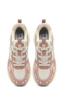 Derimod Studio Kadın Bej Bağcıklı Kalın Tabanlı Sneaker | Derimod