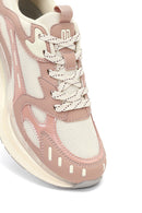 Derimod Studio Kadın Bej Bağcıklı Kalın Tabanlı Sneaker | Derimod