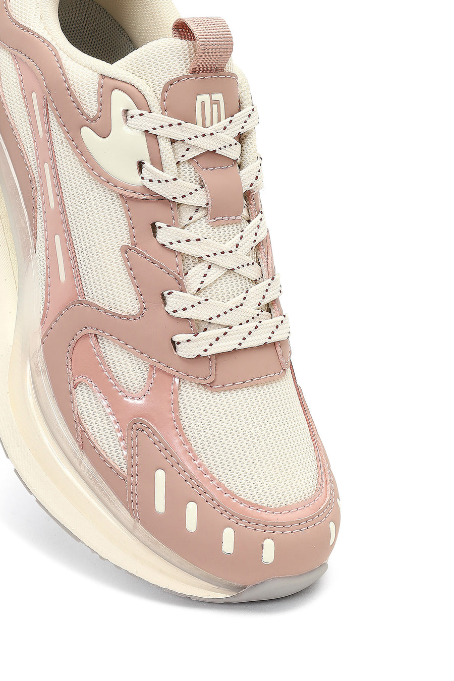 Derimod Studio Women's Beige Lace-Up Thick-Soled Sneaker