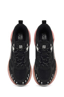 Derimod Studio Kadın Siyah Bağcıklı Kalın Tabanlı Sneaker | Derimod