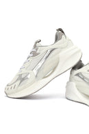 Derimod Studio Kadın Gümüş Bağcıklı Kalın Tabanlı Sneaker | Derimod