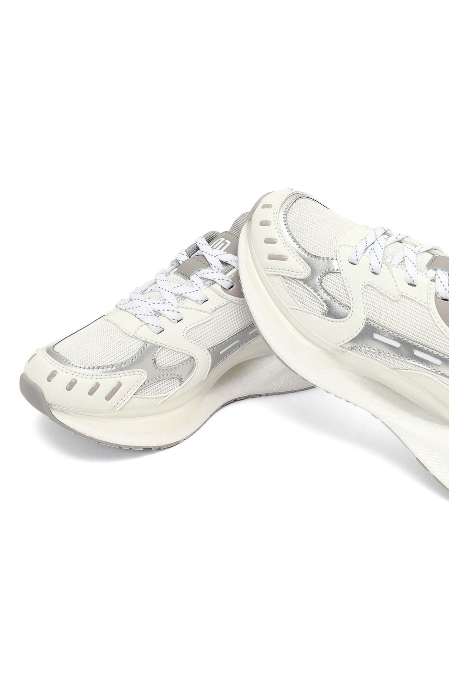 Derimod Studio Kadın Gümüş Bağcıklı Kalın Tabanlı Sneaker