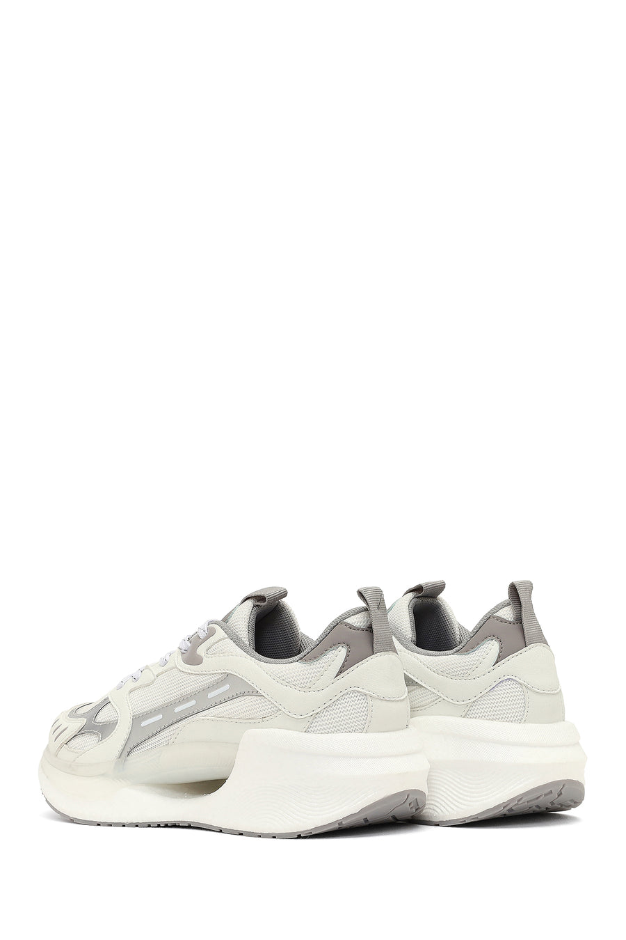 Derimod Studio Kadın Gümüş Bağcıklı Kalın Tabanlı Sneaker