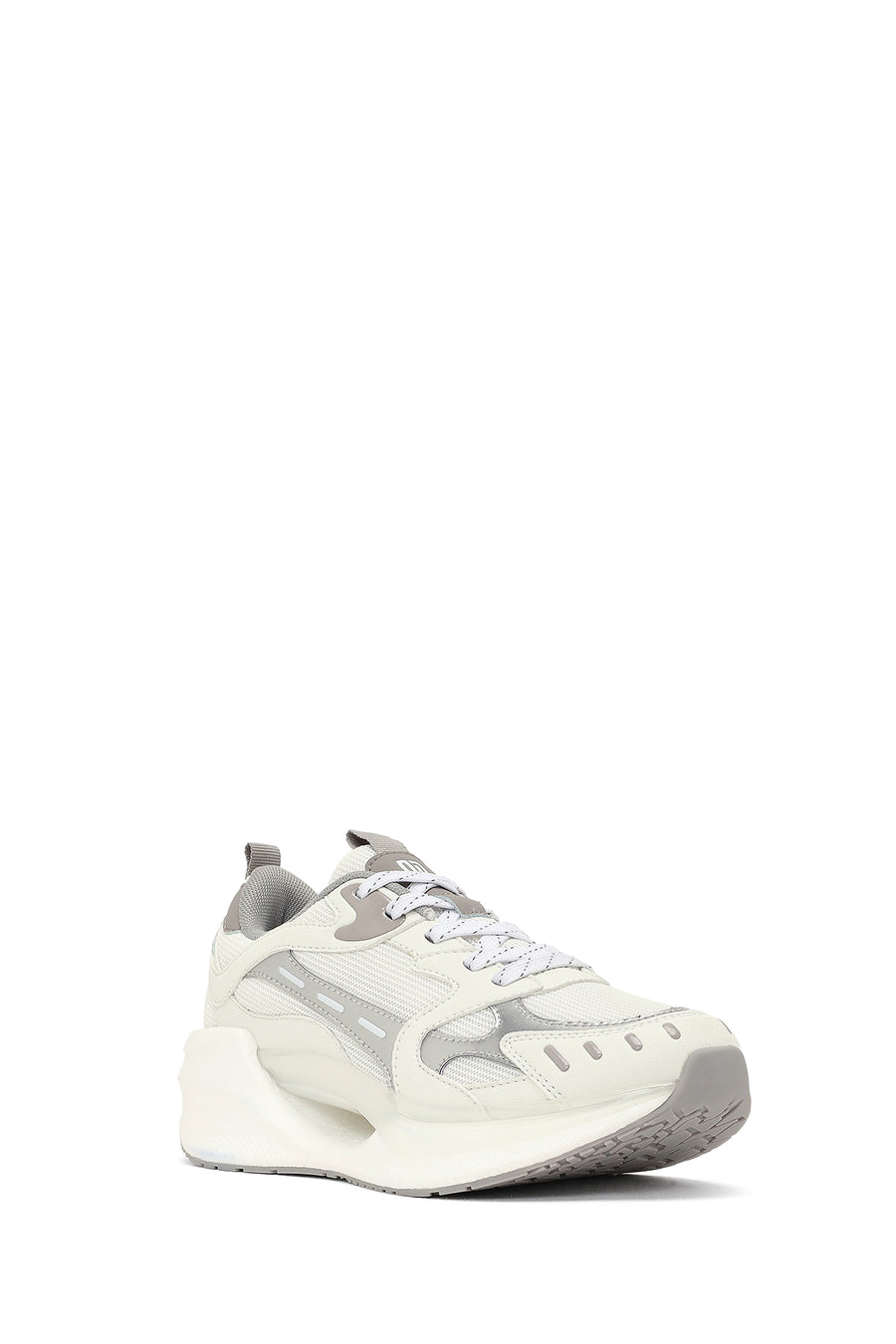 Derimod Studio Kadın Gümüş Bağcıklı Kalın Tabanlı Sneaker