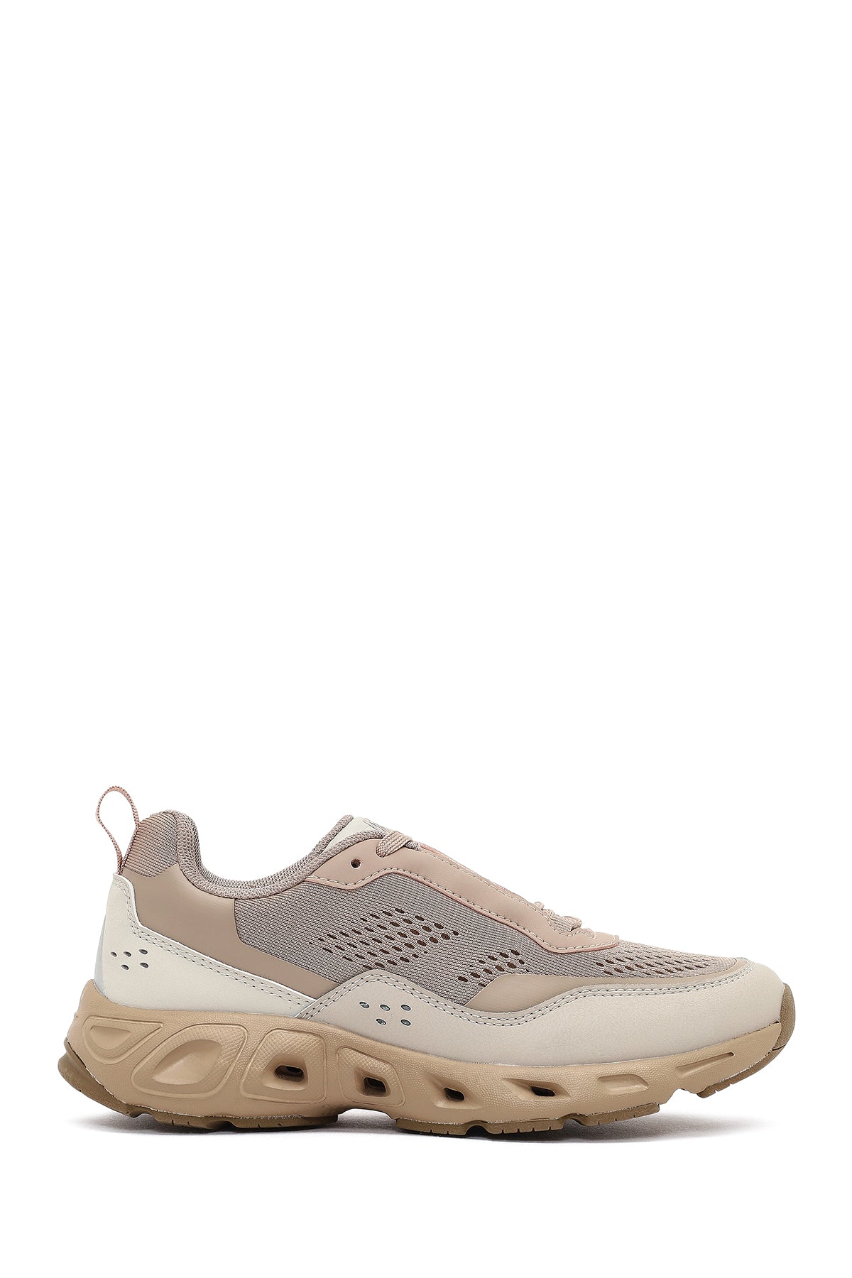 Derimod Studio Kadın Bej Bağcıklı Kalın Tabanlı Sneaker