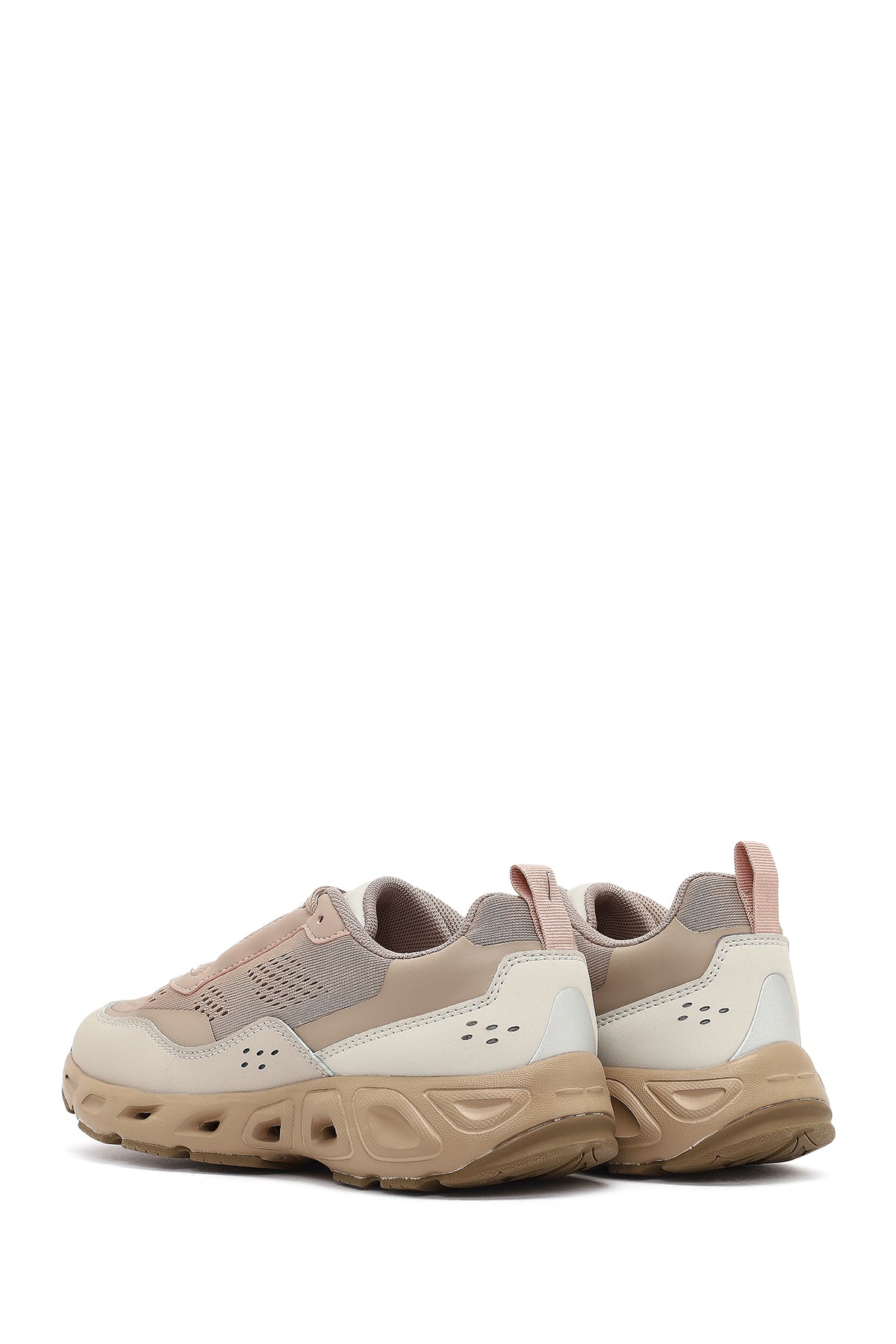 Derimod Studio Kadın Bej Bağcıklı Kalın Tabanlı Sneaker