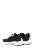 Derimod Studio Kadın Siyah Bağcıklı Kalın Tabanlı Sneaker | Derimod