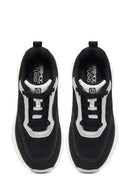 Derimod Studio Kadın Siyah Bağcıklı Kalın Tabanlı Sneaker | Derimod