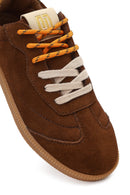 Derimod Studio Kadın Kahverengi Bağcıklı Süet Sneaker | Derimod