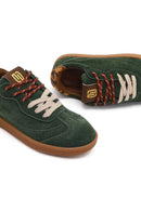 Derimod Studio Kadın Yeşil Bağcıklı Süet Sneaker | Derimod