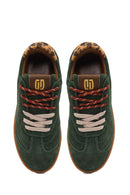 Derimod Studio Kadın Yeşil Bağcıklı Süet Sneaker | Derimod