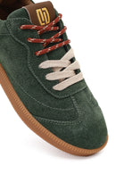 Derimod Studio Kadın Yeşil Bağcıklı Süet Sneaker | Derimod
