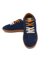 Derimod Studio Kadın Lacivert Bağcıklı Süet Sneaker | Derimod