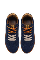 Derimod Studio Kadın Lacivert Bağcıklı Süet Sneaker | Derimod