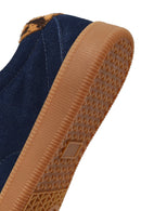 Derimod Studio Kadın Lacivert Bağcıklı Süet Sneaker | Derimod