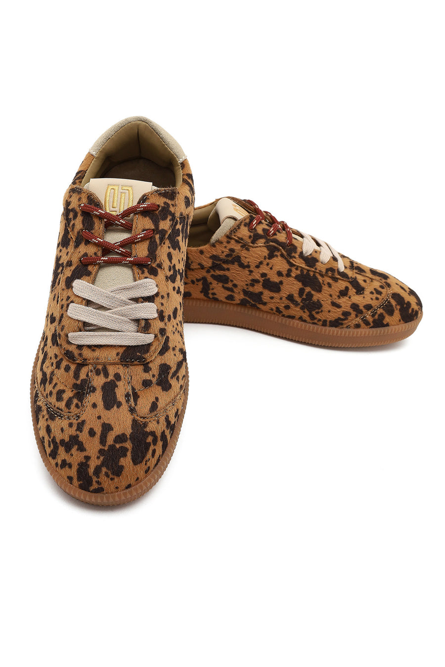 Derimod Studio Women's Leopard Lace-Up Patterned Sneaker