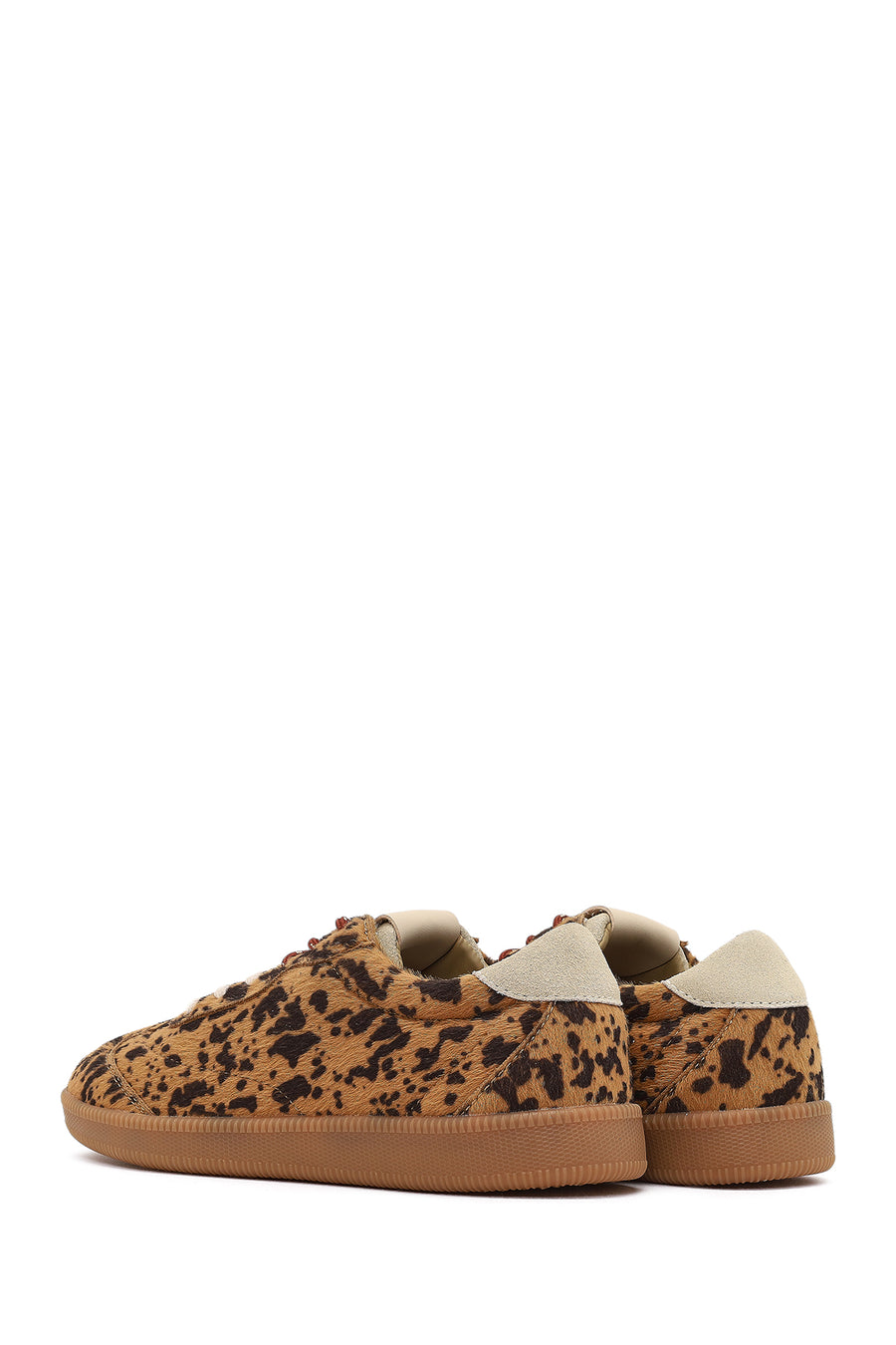 Derimod Studio Women's Leopard Lace-Up Patterned Sneaker