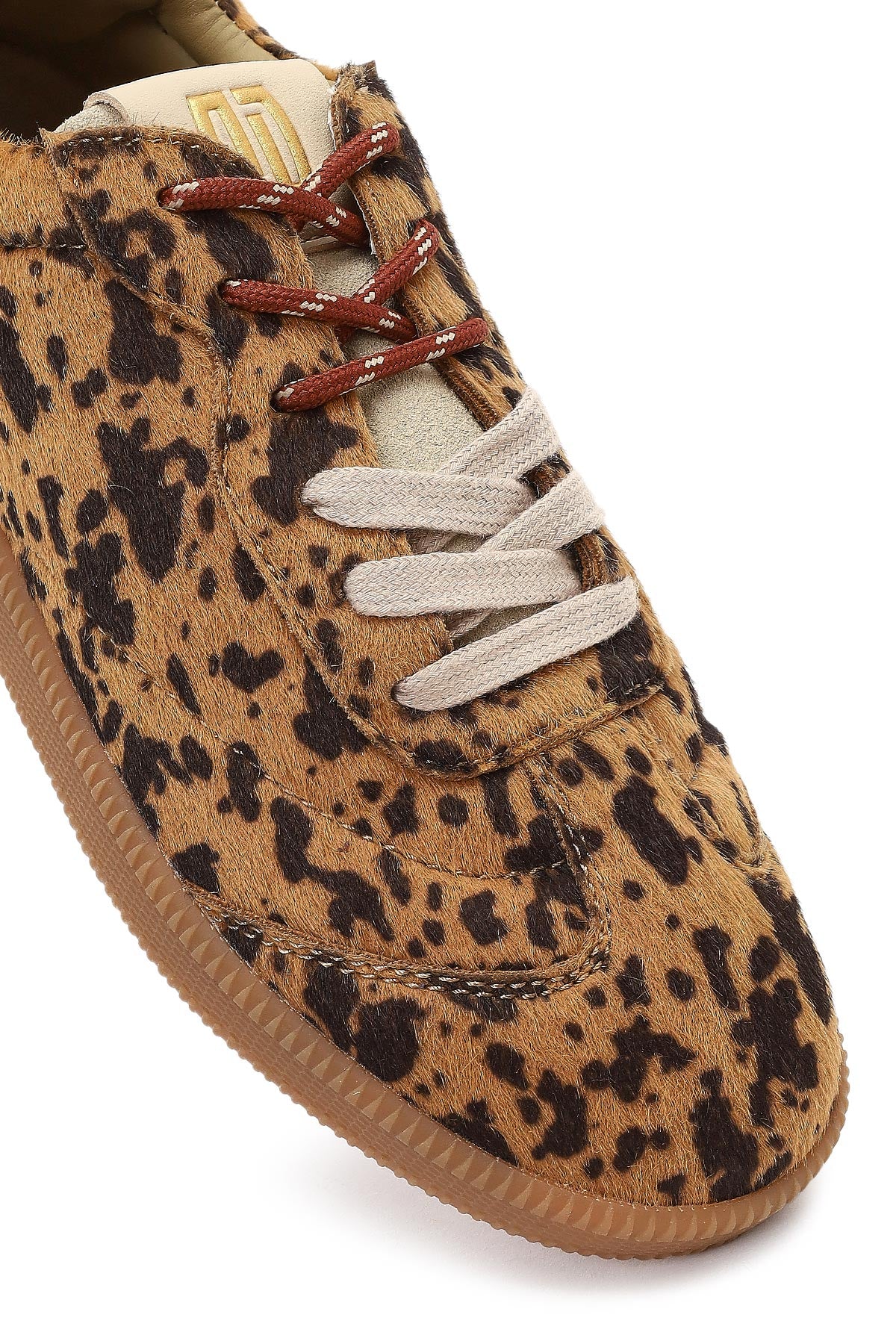 Derimod Studio Kadın Leopar Bağcıklı Desenli Sneaker