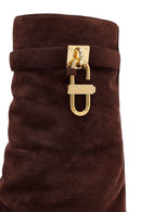 Kadın Kahverengi Dolgu Topuklu Süet Bot | Derimod