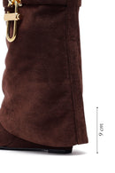 Kadın Kahverengi Dolgu Topuklu Süet Bot | Derimod