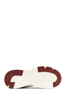 Kadın Bej Bağcıklı Kalın Tabanlı Sneaker | Derimod