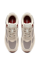 Kadın Bej Bağcıklı Kalın Tabanlı Sneaker | Derimod