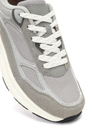 Kadın Gri Bağcıklı Kalın Tabanlı Sneaker | Derimod