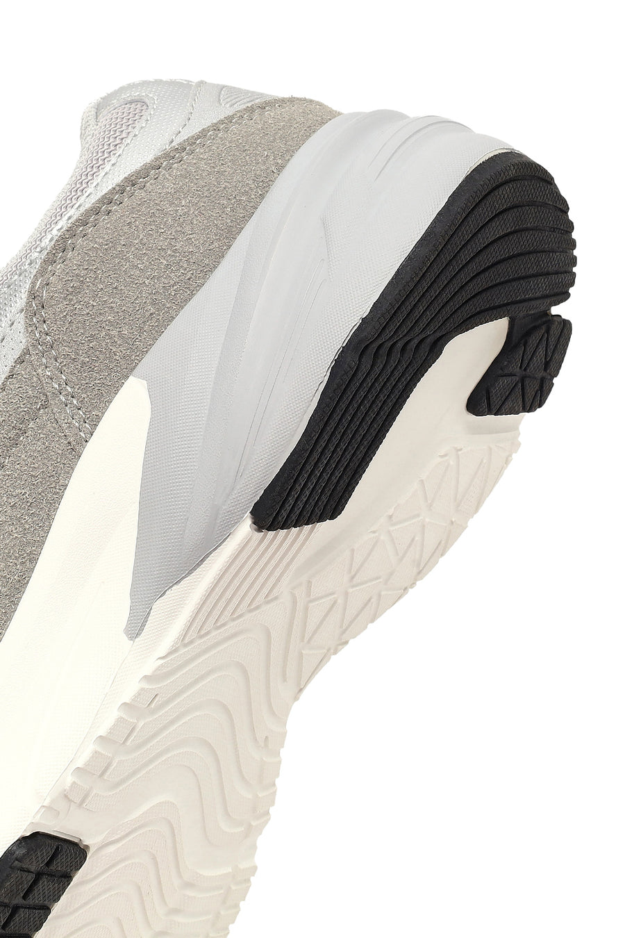 Women's Gray Lace-Up Thick-Soled Sneaker