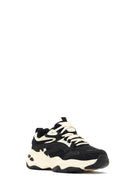 Kadın Siyah Bağcıklı Kalın Tabanlı Sneaker | Derimod