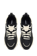 Kadın Siyah Bağcıklı Kalın Tabanlı Sneaker | Derimod