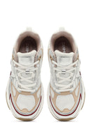 Kadın Bej Bağcıklı Kalın Tabanlı Sneaker | Derimod