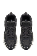 Kadın Gri Bağcıklı Kalın Tabanlı Sneaker | Derimod