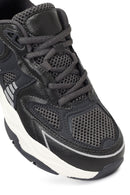 Kadın Gri Bağcıklı Kalın Tabanlı Sneaker | Derimod