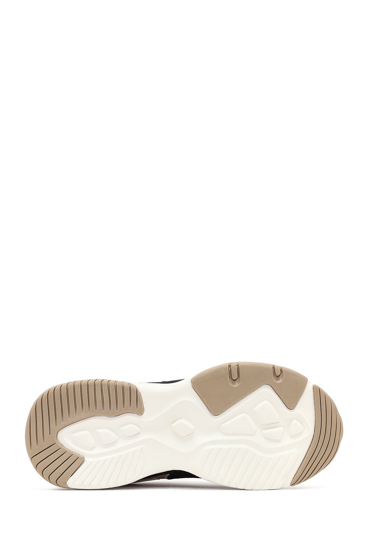 Kadın Bej Bağcıklı Kalın Tabanlı Sneaker