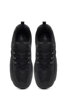 Kadın Siyah Bağcıklı Kalın Tabanlı Sneaker | Derimod