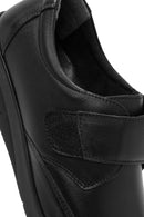 Kadın Siyah Kalın Tabanlı Deri Comfort Ayakkabı | Derimod