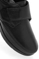 Kadın Siyah Kalın Tabanlı Deri Comfort Ayakkabı | Derimod