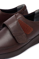 Kadın Kahverengi Kalın Tabanlı Deri Comfort Ayakkabı | Derimod