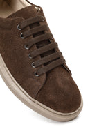 Women's Brown Lace-Up Suede Leather Sneaker | Derimod